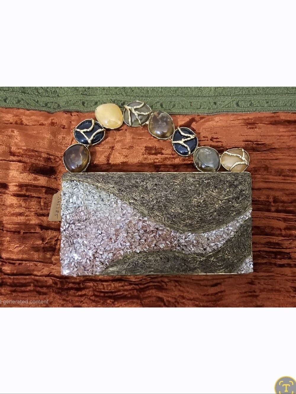 Ornate Evening Clutch Bag.